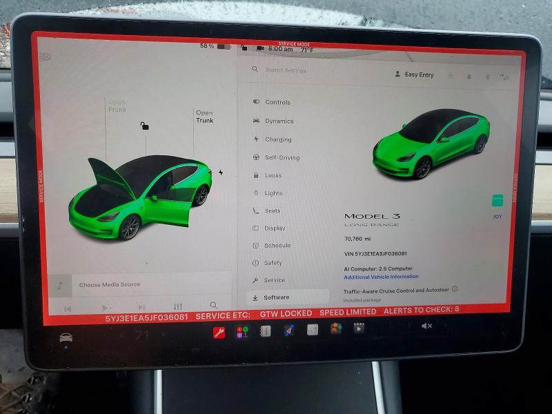 2018 TESLA MODEL 3 — Фото 9 из 12