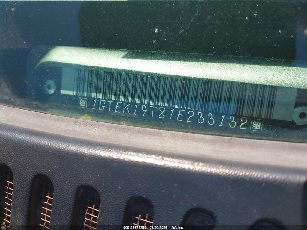 1GTEK19T81E233132 2001 GMC SIERRA 1500 photo no. 12