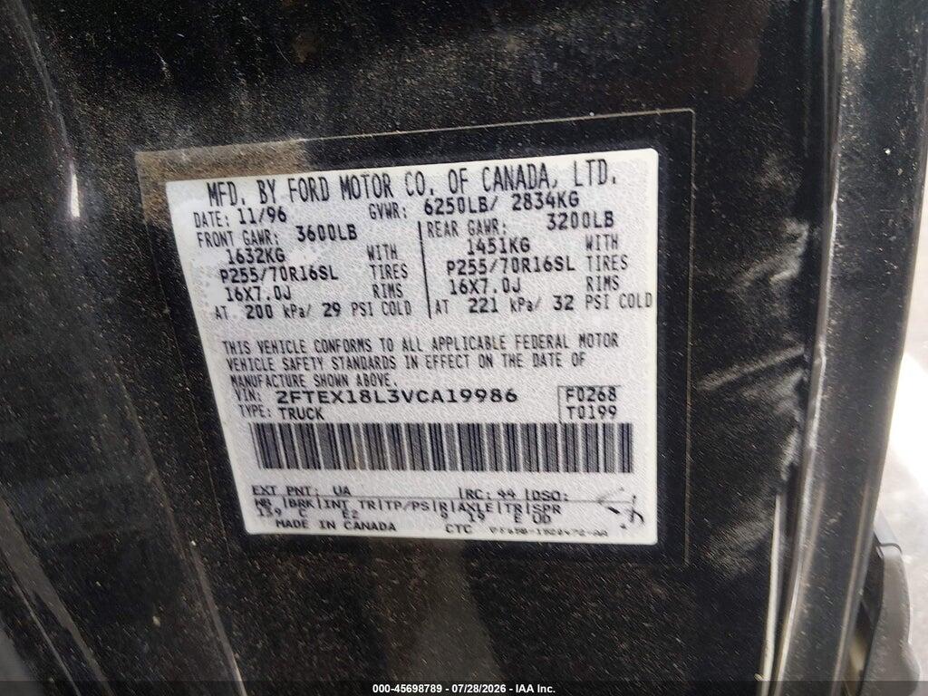 2FTEX18L3VCA19986 1997 FORD F-150 photo no. 9