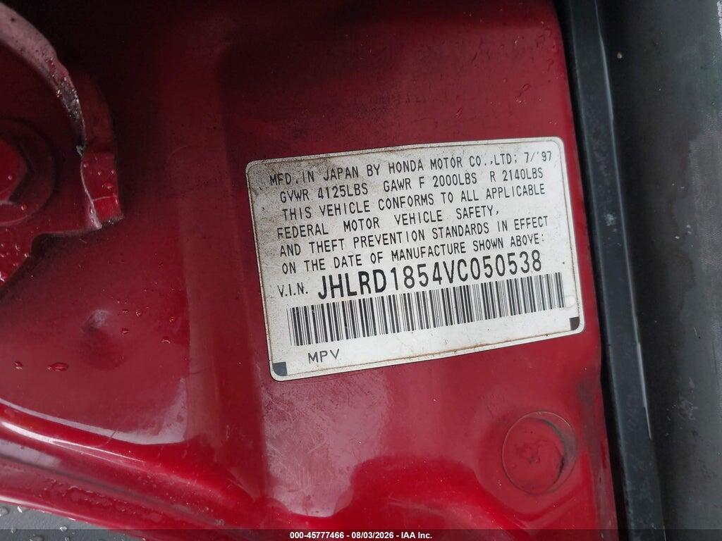 JHLRD1854VC050538 1997 HONDA CR-V photo no. 9