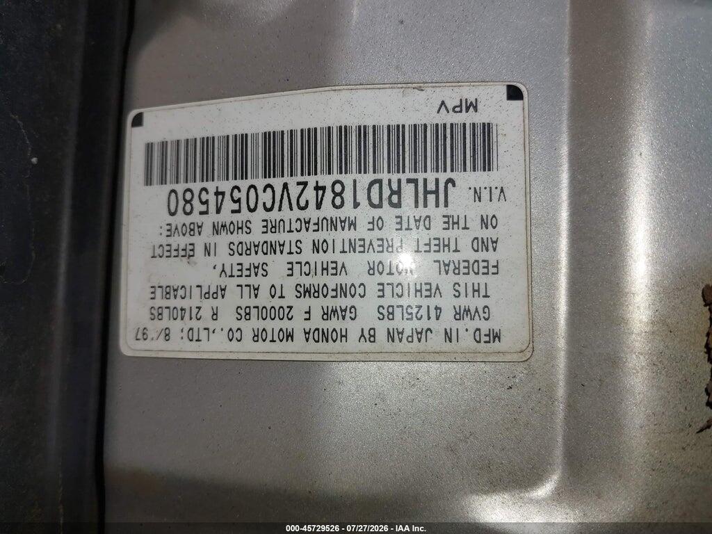 JHLRD1842VC054580 1997 HONDA CR-V photo no. 9