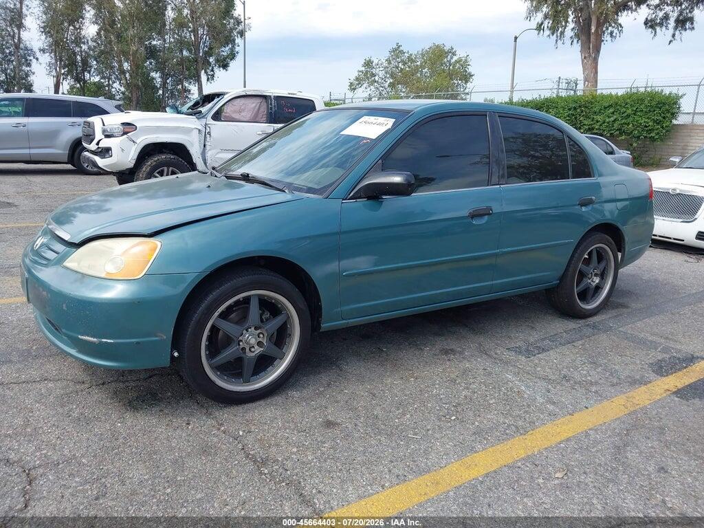 2HGES15511H568752 2001 HONDA CIVIC photo no. 2
