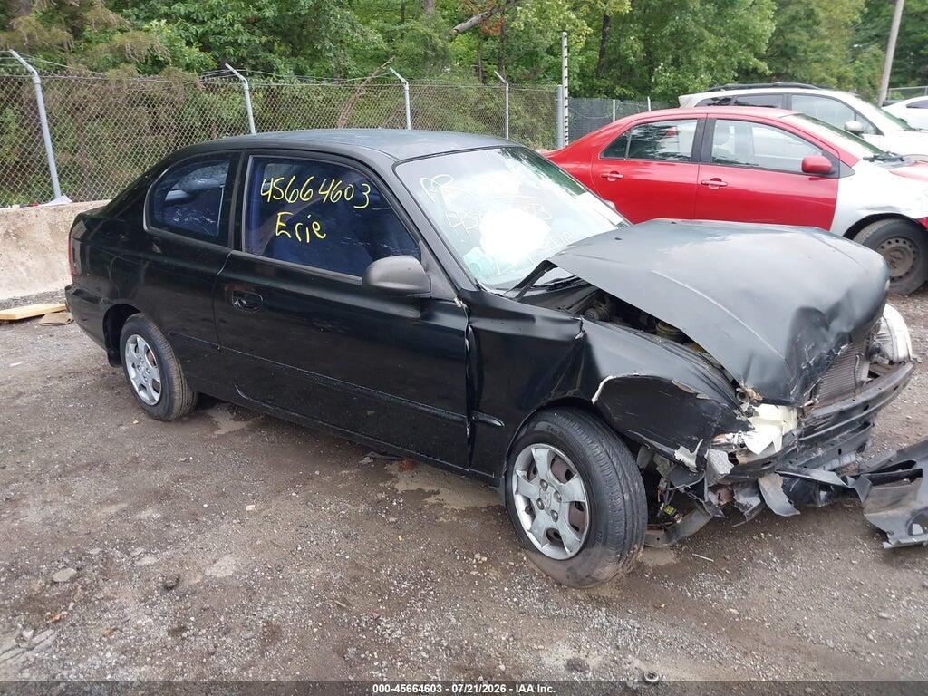 KMHCG35C81U156404 2001 HYUNDAI ACCENT photo no. 1