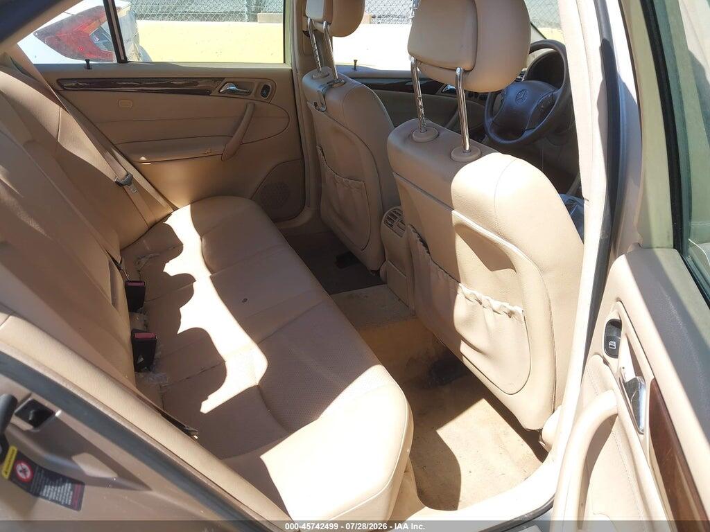 WDBRF64J21F072990 2001 MERCEDES-BENZ C 320 photo no. 8