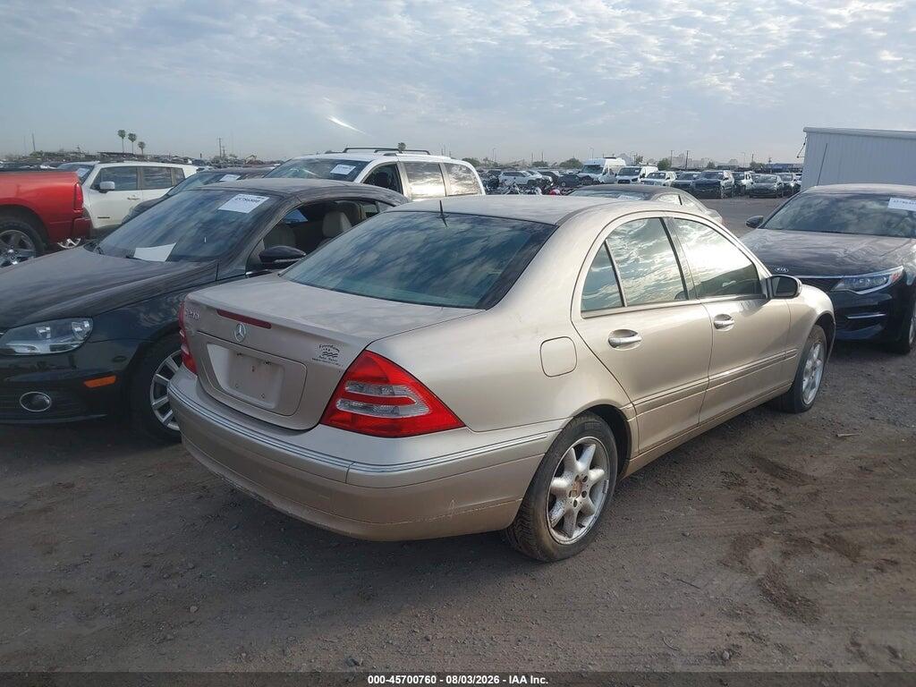 WDBRF61J81F055793 2001 MERCEDES-BENZ C 240 photo no. 4