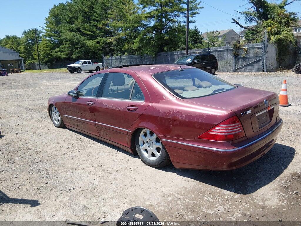 WDBNG75J61A178520 2001 MERCEDES-BENZ S 500 photo no. 3