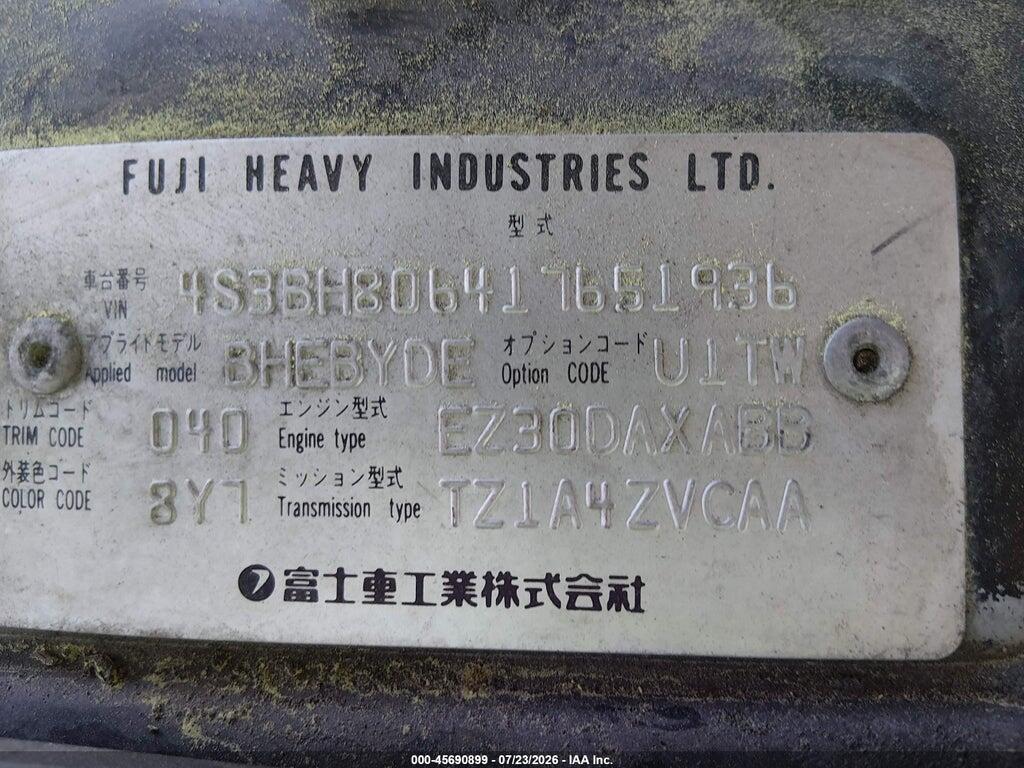 4S3BH806417651936 2001 SUBARU OUTBACK photo no. 9
