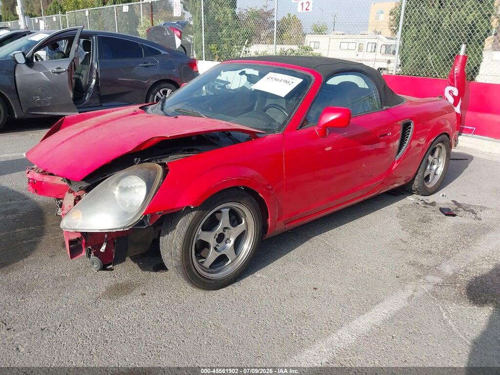 JTDFR320810027186 2001 TOYOTA MR2 SPYDER photo no. 2