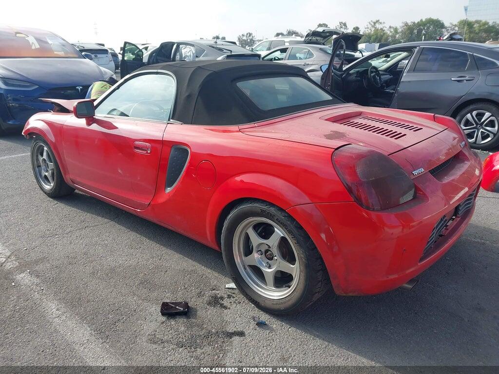 JTDFR320810027186 2001 TOYOTA MR2 SPYDER photo no. 3