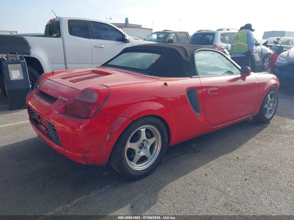 JTDFR320810027186 2001 TOYOTA MR2 SPYDER photo no. 4