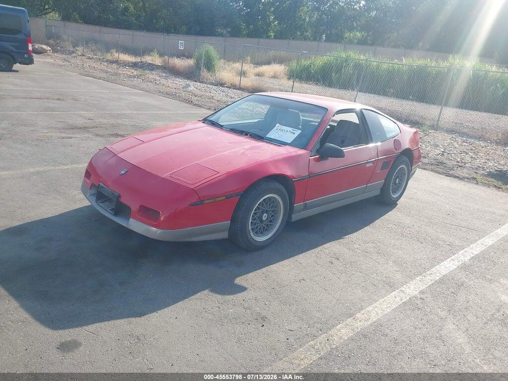 1G2PG9796GP267474 1986 PONTIAC FIERO photo no. 2