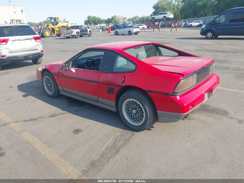 1G2PG9796GP267474 1986 PONTIAC FIERO photo no. 3