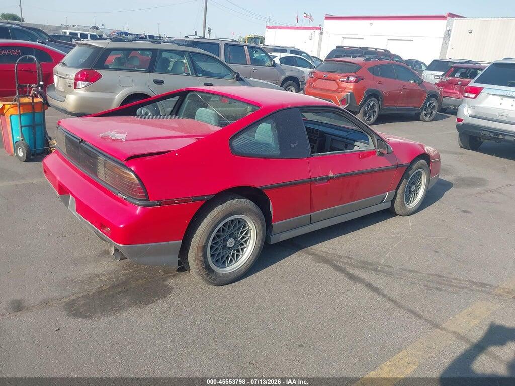 1G2PG9796GP267474 1986 PONTIAC FIERO photo no. 4