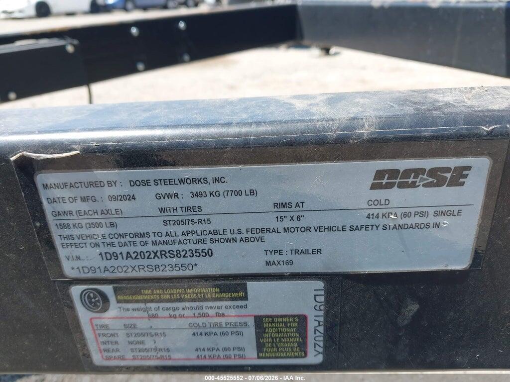 1D91A202XRS823550 1991 TRAILER 20' DOSE STEELWORKS UTILITY photo no. 9