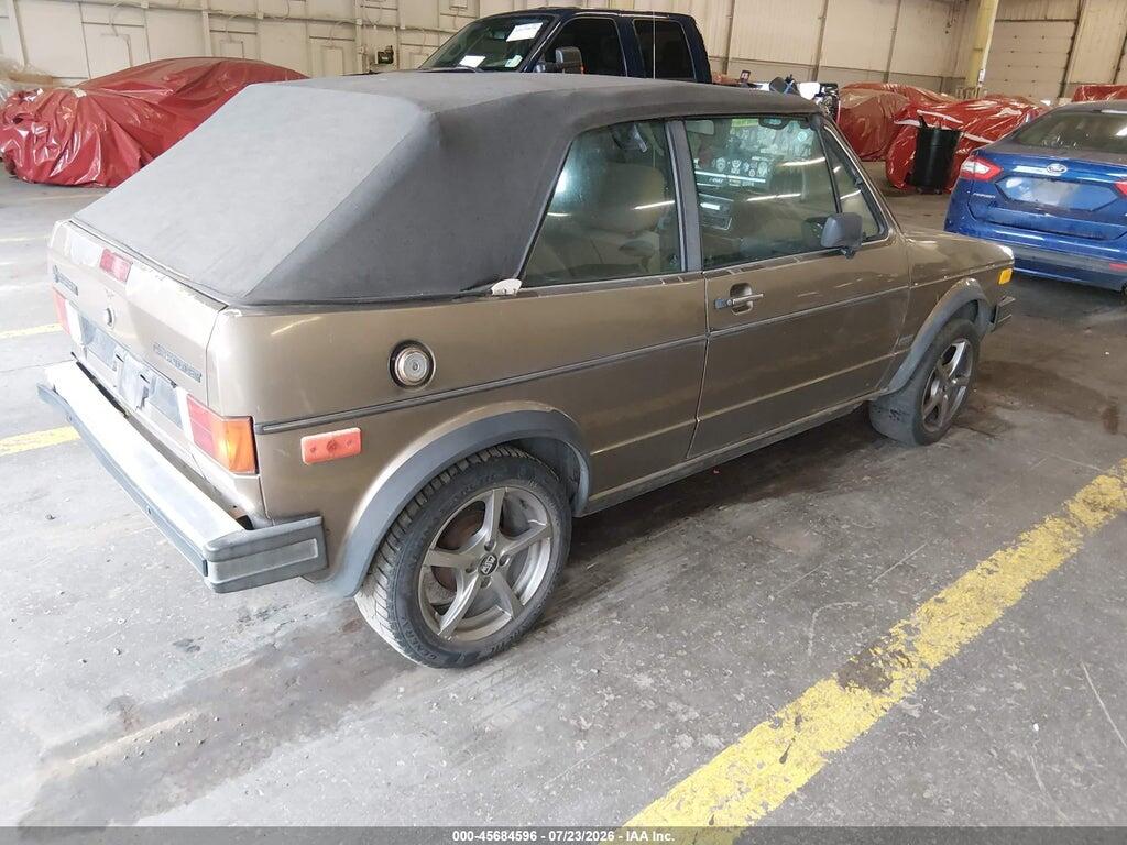 WVWCA0150HK016994 1987 VOLKSWAGEN CABRIOLET photo no. 4