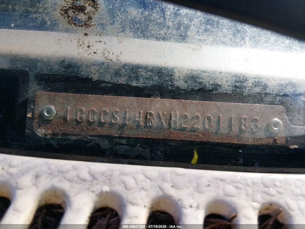 1GCCS14RXH2201183 1987 CHEVROLET S TRUCK photo no. 9