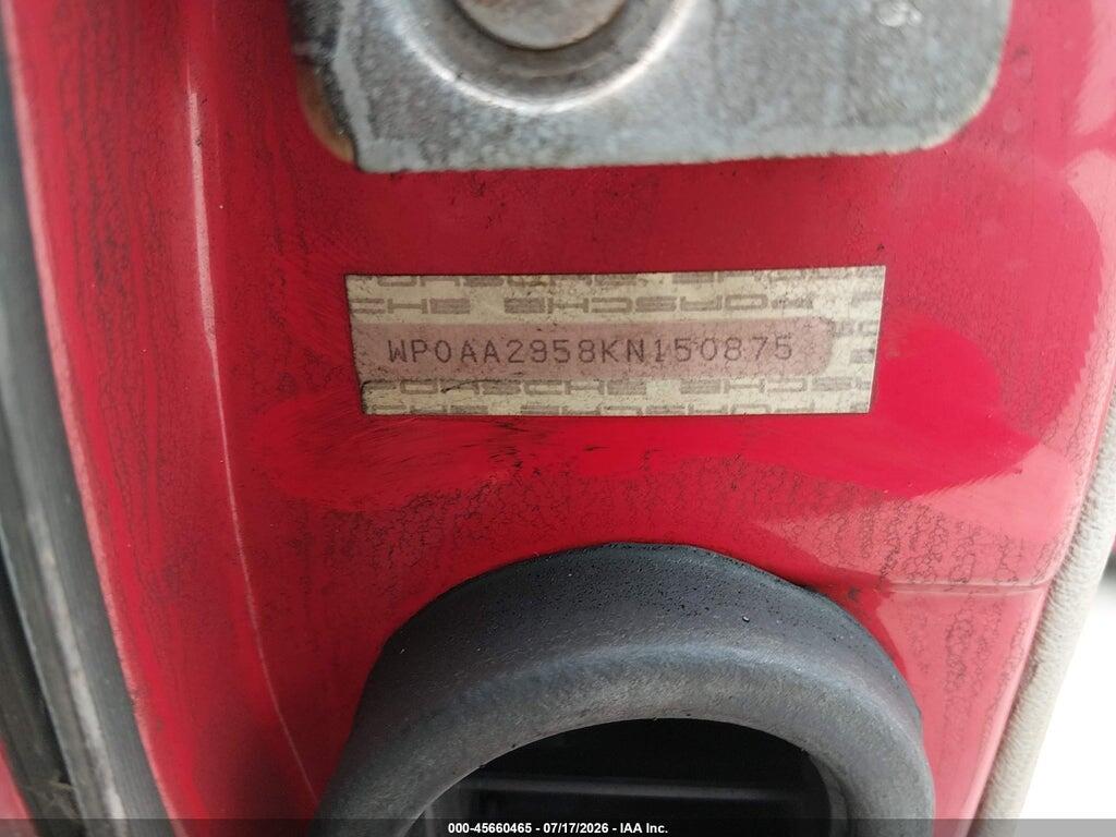 WP0AA2958KN150875 1989 PORSCHE 944 photo no. 9