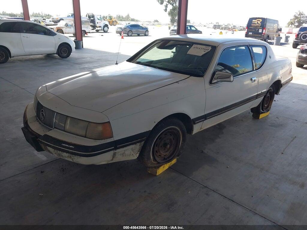 1MEBM6031HH692677 1987 MERCURY COUGAR photo no. 2