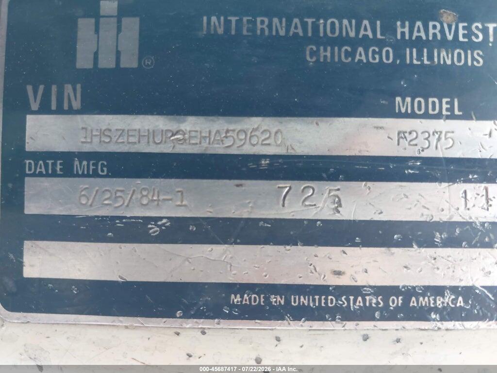 1HSZEHUR0EHA59620 1984 INTERNATIONAL S-SERIES photo no. 9