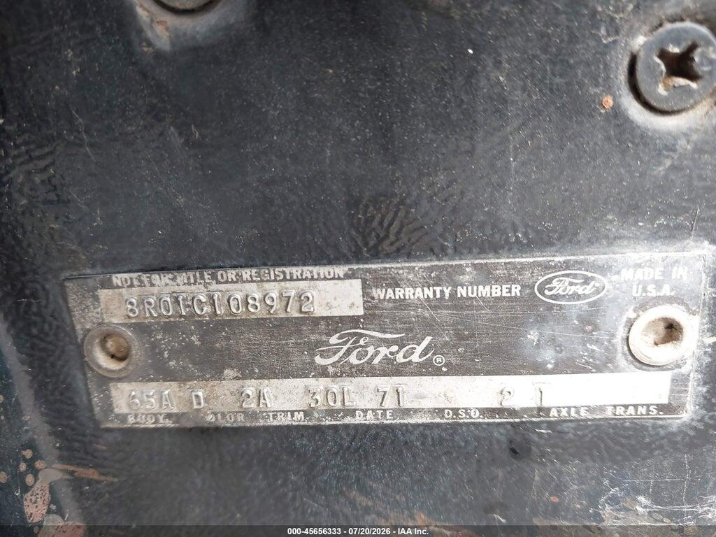 0000008R01C108972 1968 FORD MUSTANG photo no. 9