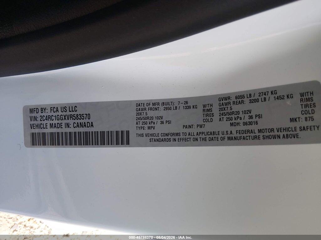 2C4RC1GGXVR583570 2027 CHRYSLER PACIFICA photo no. 9
