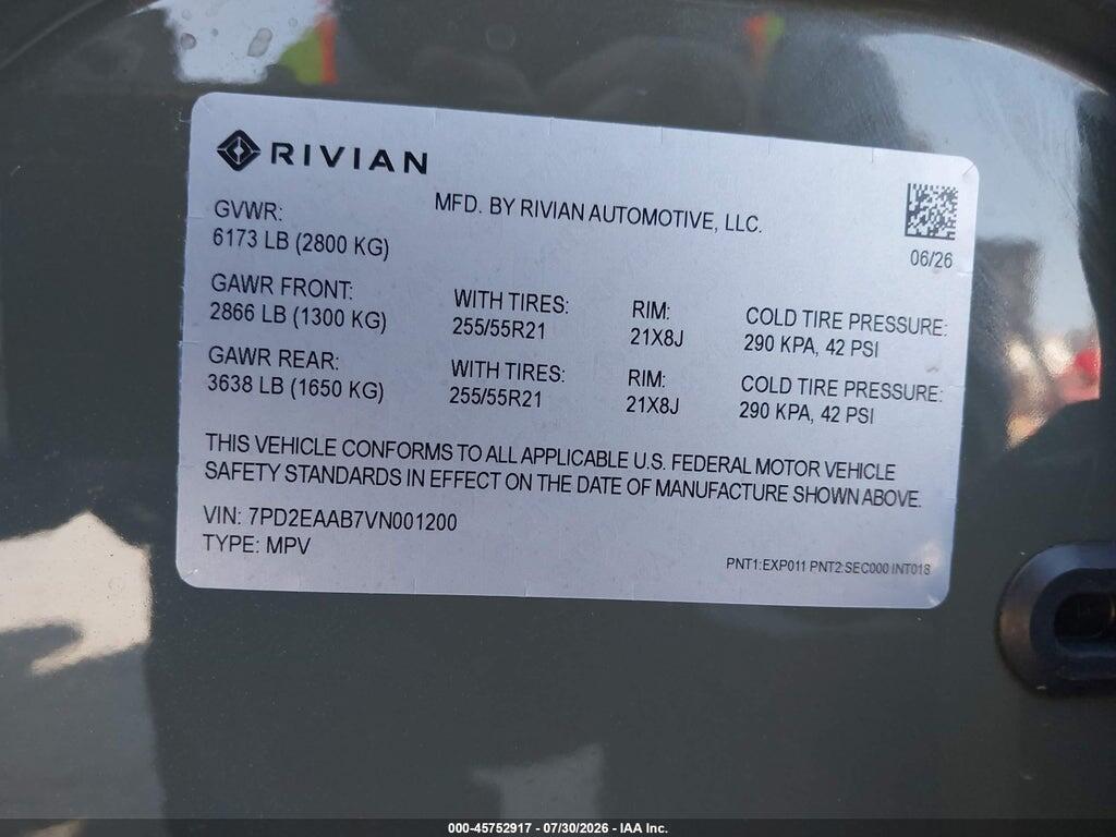 7PD2EAAB7VN001200 2027 2027 RIVIAN photo no. 9