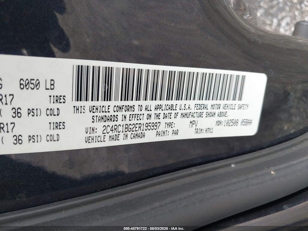 2C4RC1BG2ER195997 2014 CHRYSLER TOWN & COUNTRY photo no. 9