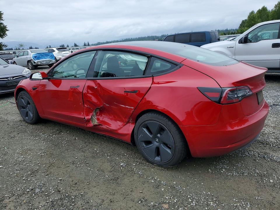 5YJ3E1EA6NF206888 2022 TESLA MODEL 3 photo no. 2