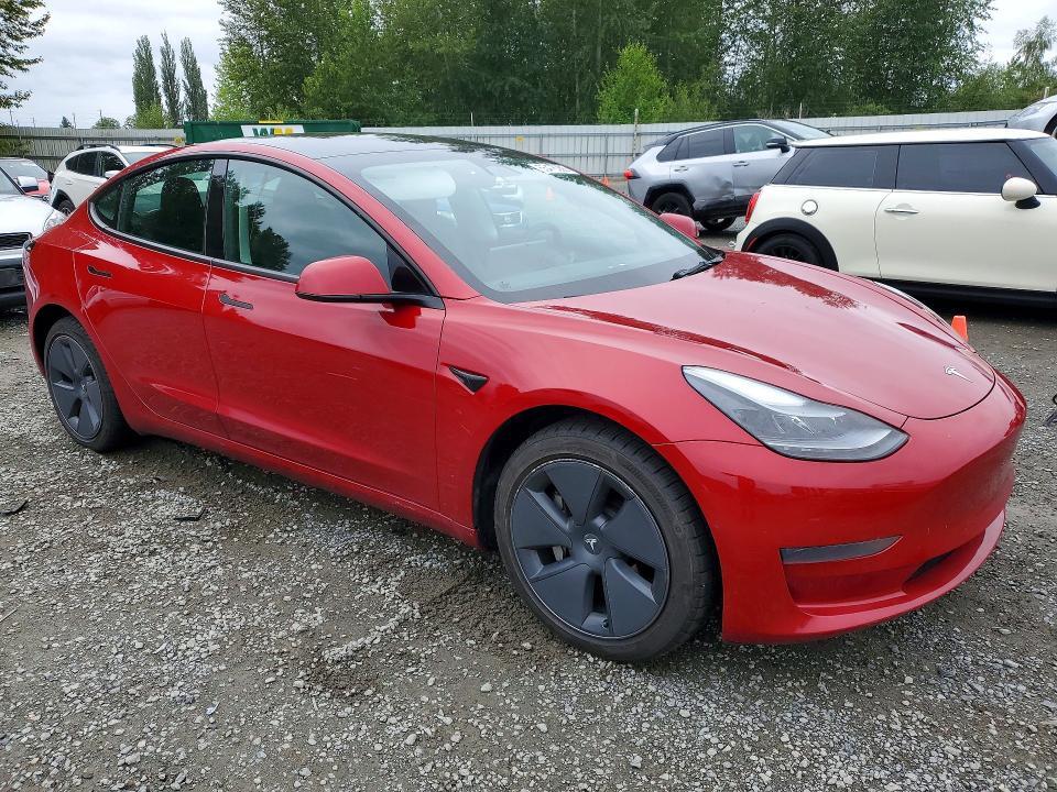 5YJ3E1EA6NF206888 2022 TESLA MODEL 3 photo no. 4
