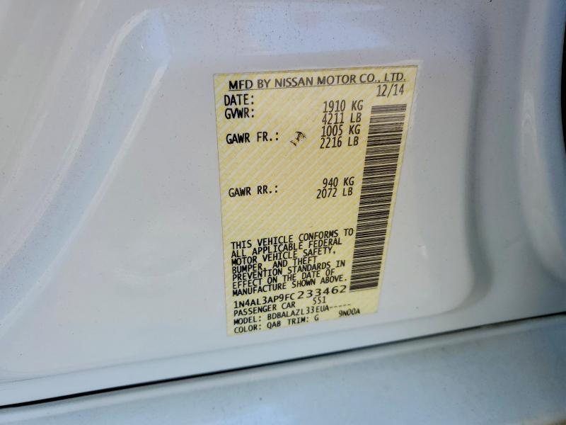 2015 NISSAN ALTIMA 2.5 — Фото 12 из 12