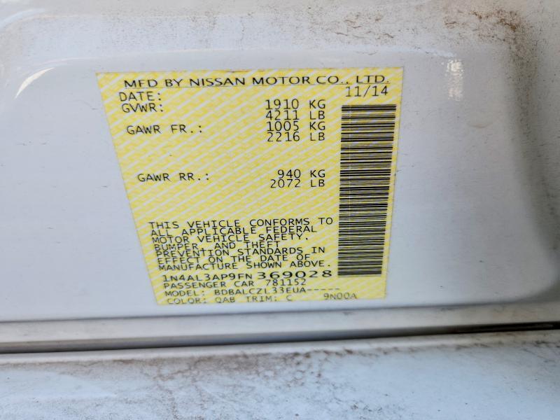 2015 NISSAN ALTIMA 2.5 S — Фото 13 из 13