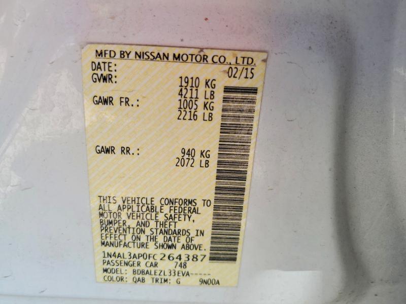 1N4AL3AP0FC264387 2015 NISSAN ALTIMA photo no. 12