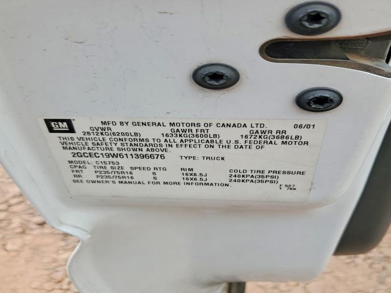 2GCEC19W611396676 2001 CHEVROLET SILVERADO photo no. 12