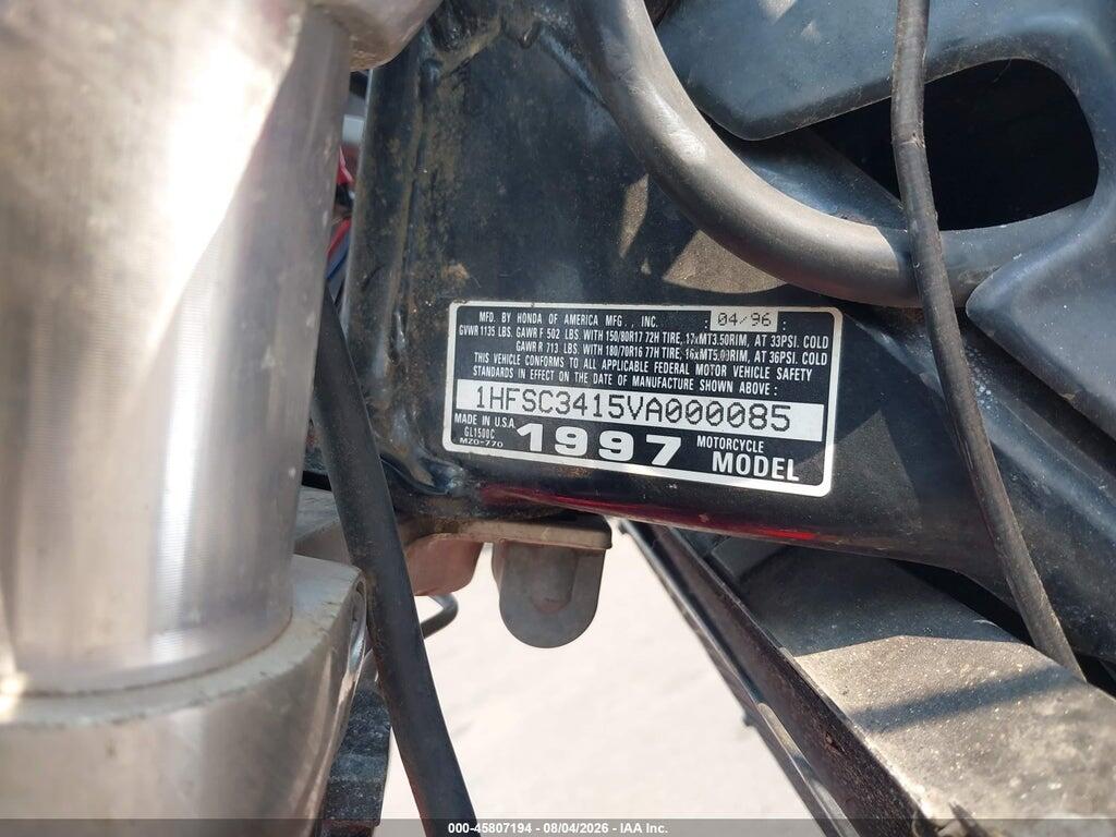 1HFSC3415VA000085 1997 HONDA GL1500 photo no. 10