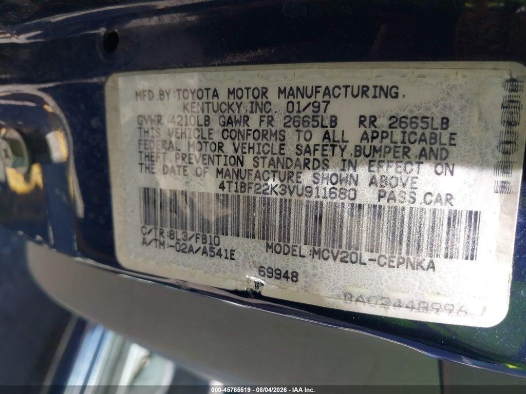 4T1BF22K3VU911680 1997 TOYOTA CAMRY photo no. 9