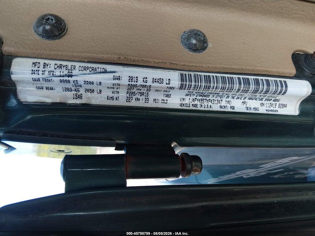 1J4FY49S7XP431347 1999 JEEP WRANGLER photo no. 9