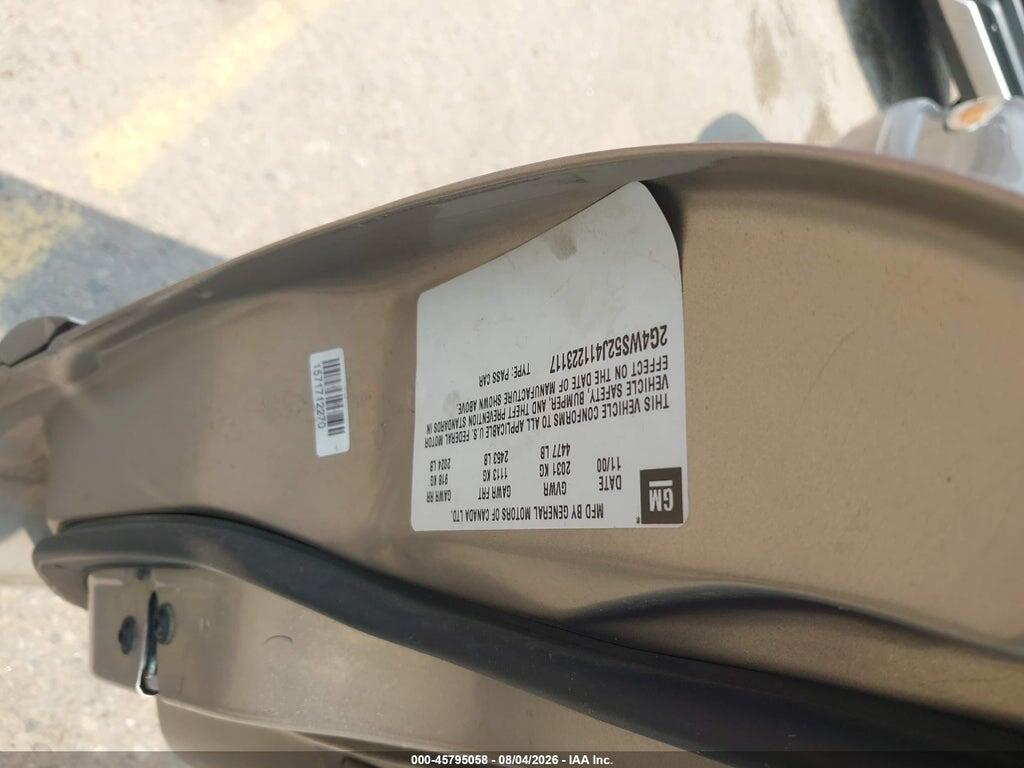 2G4WS52J411223117 2001 BUICK CENTURY photo no. 9