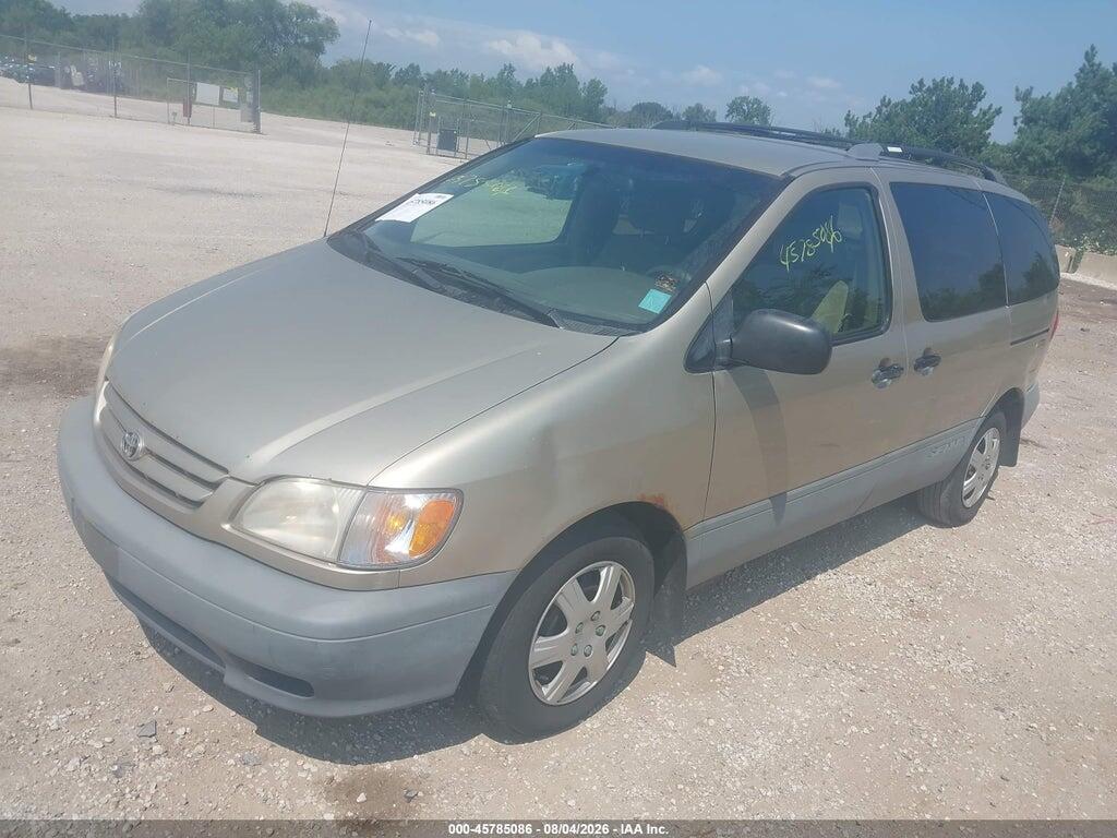 4T3ZF13C01U340098 2001 TOYOTA SIENNA photo no. 2
