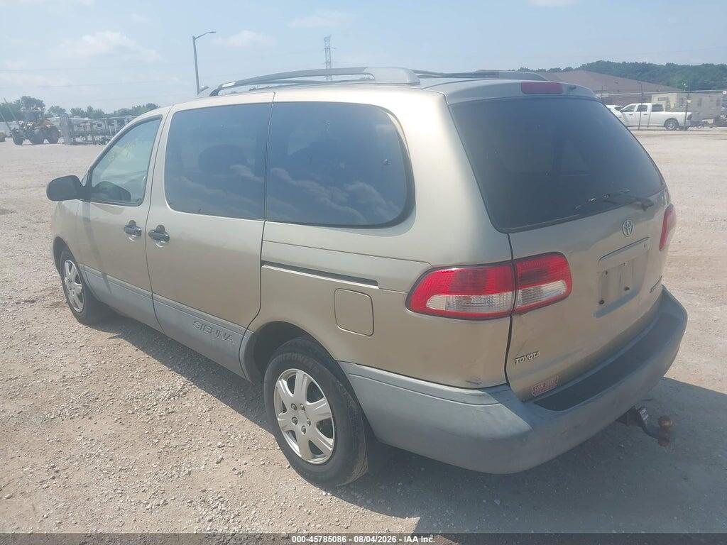 4T3ZF13C01U340098 2001 TOYOTA SIENNA photo no. 3