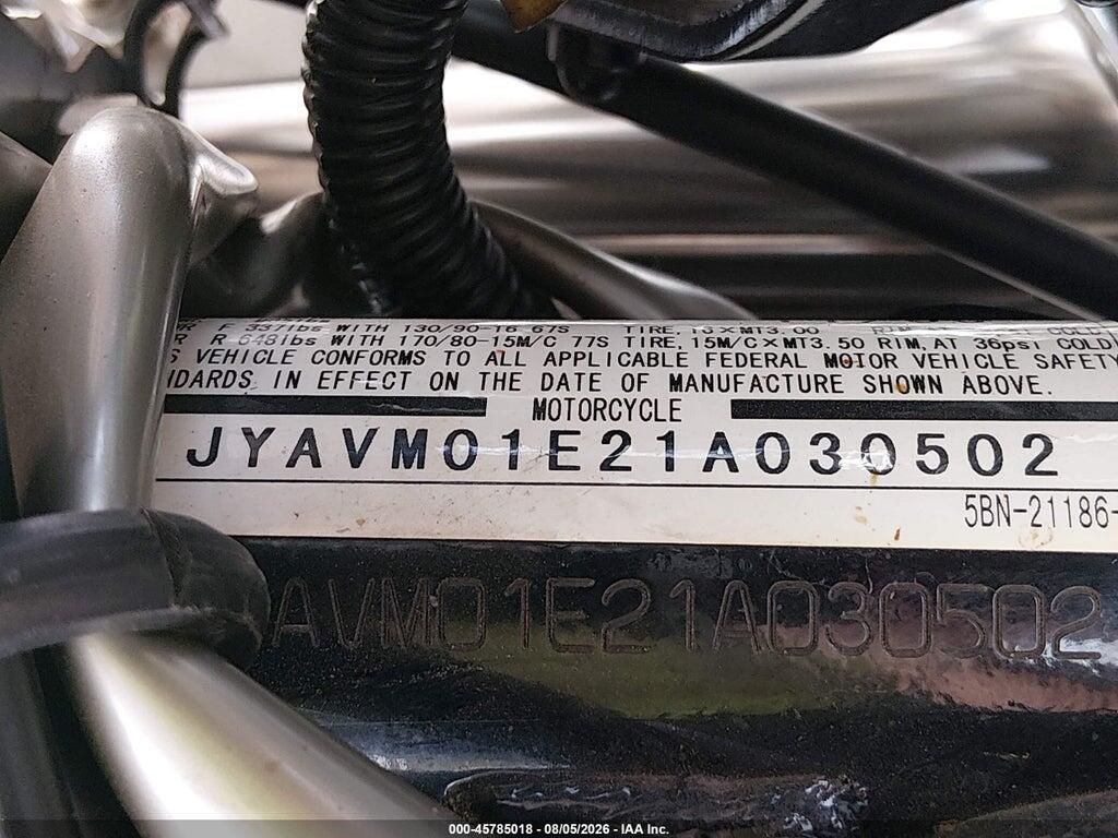JYAVM01E21A030502 2001 YAMAHA XVS65 photo no. 10