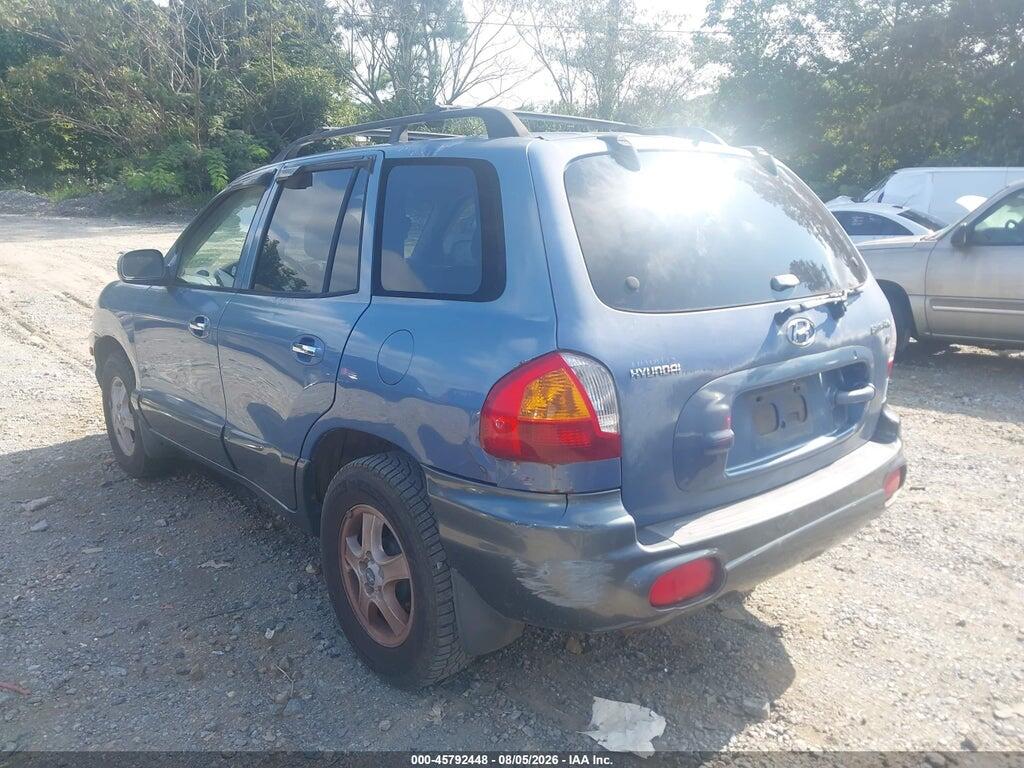KM8SC13D32U166198 2002 HYUNDAI SANTA FE photo no. 3