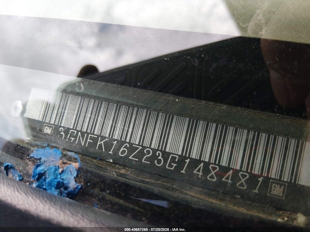 3GNFK16Z23G148481 2003 CHEVROLET SUBURBAN 1500 photo no. 9