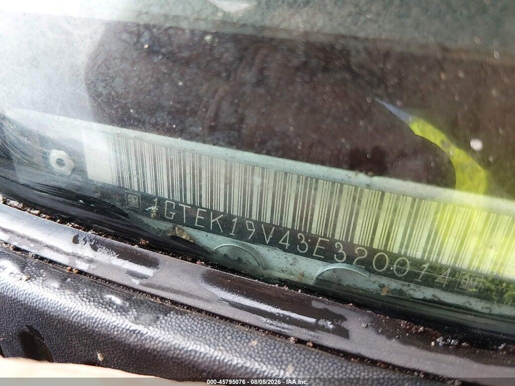 1GTEK19V43E320014 2003 GMC SIERRA 1500 photo no. 9