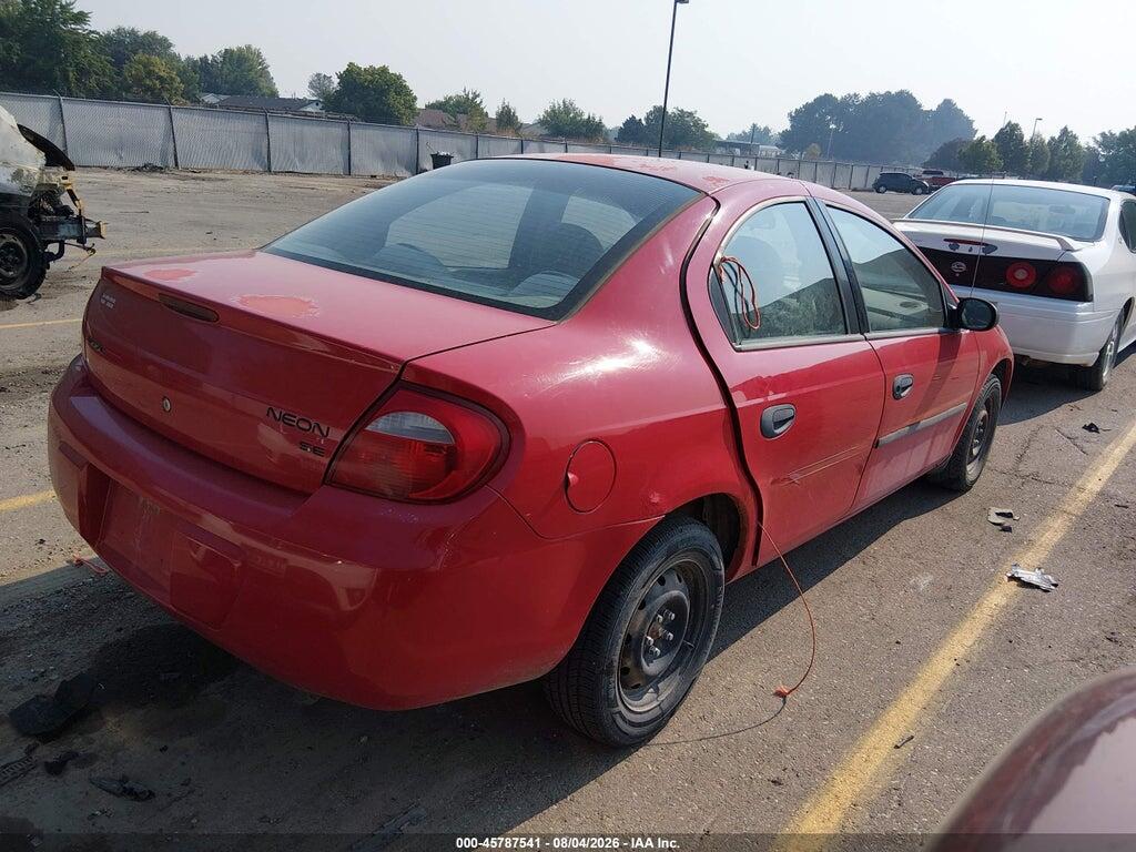 1B3ES26C43D208507 2003 DODGE NEON photo no. 4