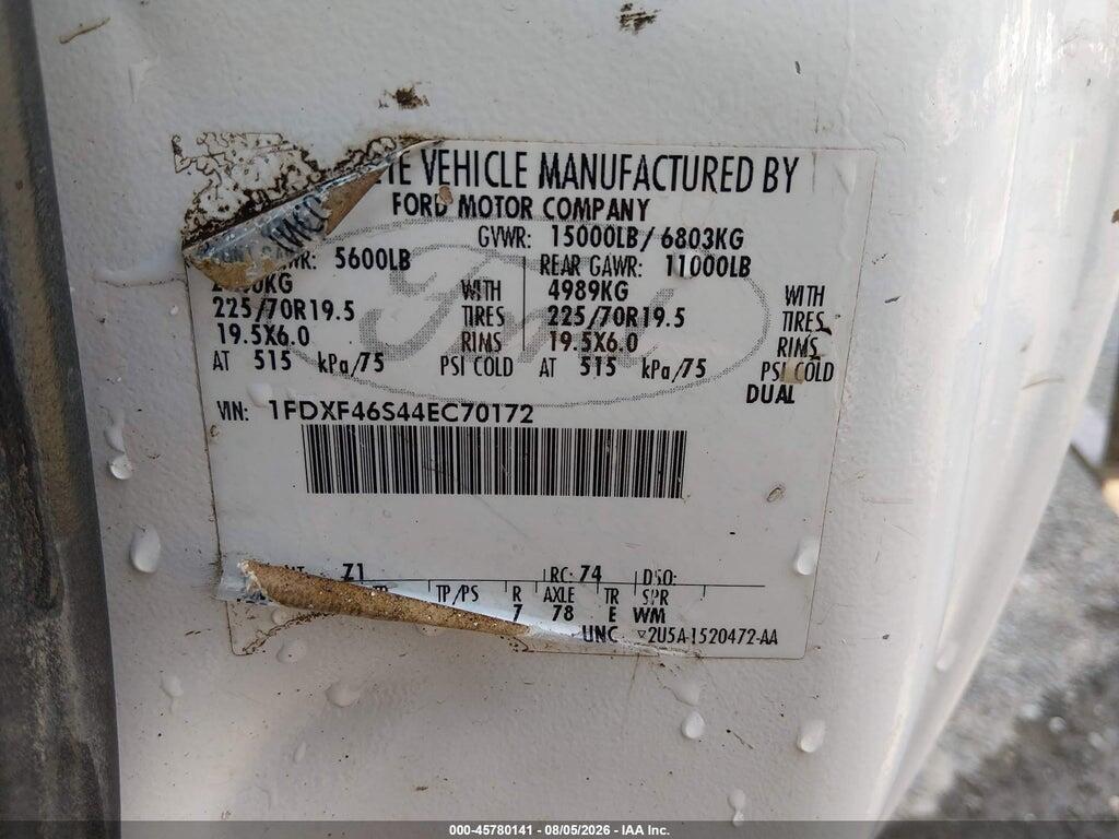 1FDXF46S44EC70172 2004 FORD F-450 photo no. 9
