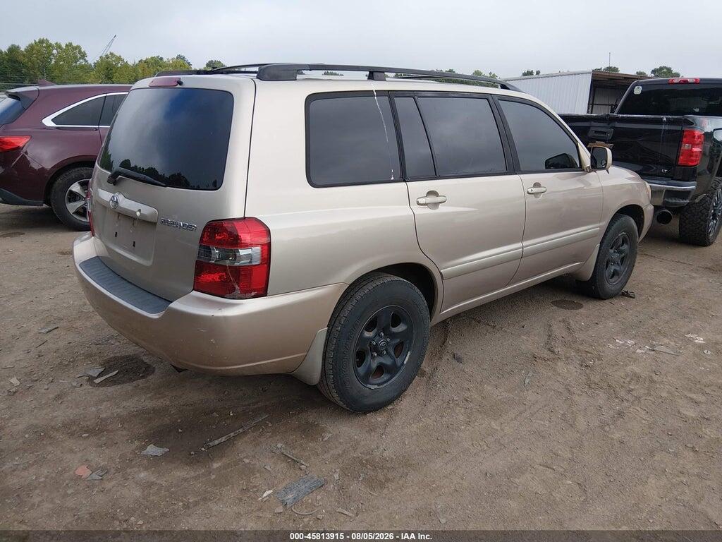 JTEDD21A950109780 2005 TOYOTA HIGHLANDER photo no. 4