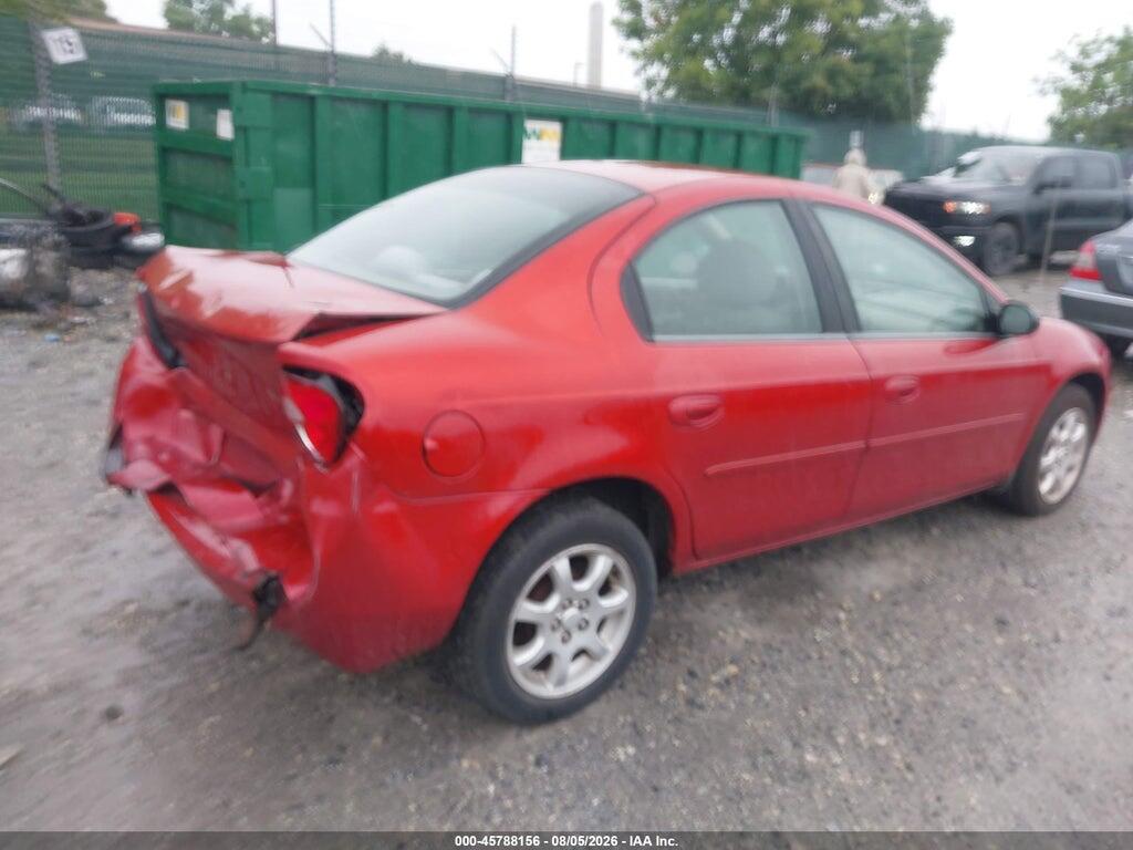 1B3ES56C65D175224 2005 DODGE NEON photo no. 4
