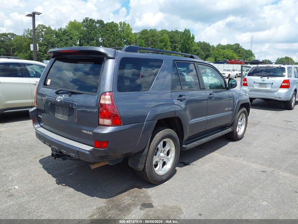 JTEBT17R150053318 2005 TOYOTA 4RUNNER photo no. 4