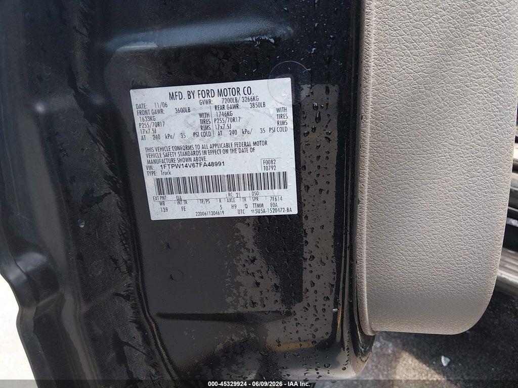 1FTPW14V67FA48991 2007 FORD F-150 photo no. 9
