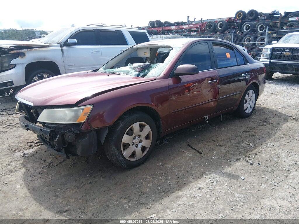 5NPET46C28H373545 2008 HYUNDAI SONATA photo no. 2